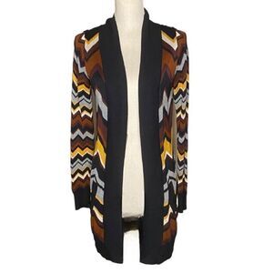 Missoni for Target Sz Sm Multi Colored Chevron Open Front Long Cardigan
Sweater